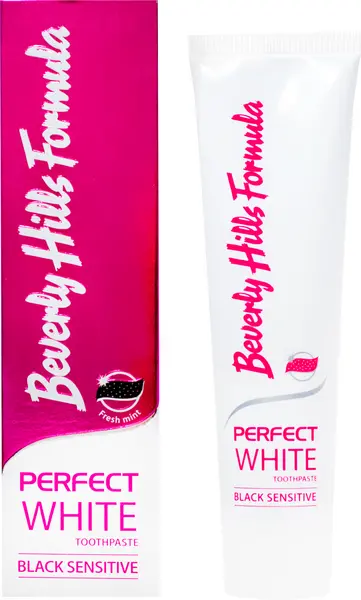 image of Beverly Hills Perfect White Black Sensitive Toothpaste 100ml