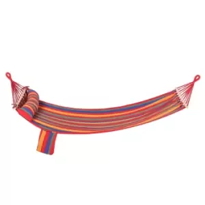 image of Outsunny Rainbow Hammock with Headrest