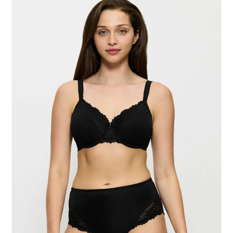 Image of Triumph Ladyform Soft Minimiser Bra Black Polyester 36C