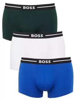Image of BOSS Bodywear 3 Pack Bold Trunks, Multi, Size 2XL, Men
