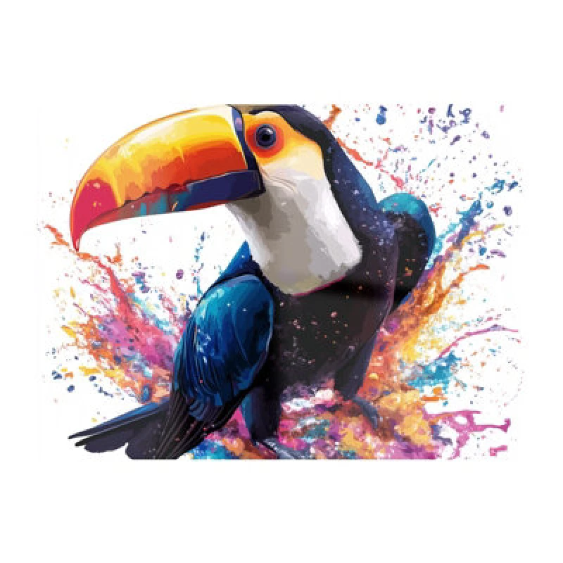 Image of Warren Reed Designer Toucan's Splash Of Vivid Life Chopping Board