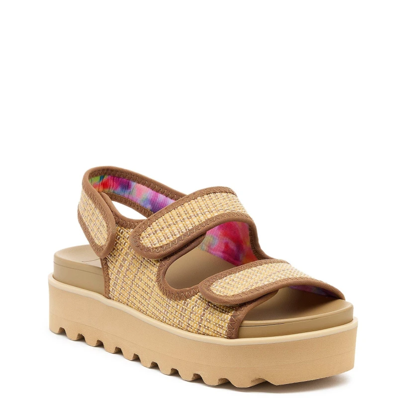 Image of Rocket Dog Womens Balmy Raffia Platform Sandals UK Size 8 (EU 41) Natural RKD278-NATURL-8