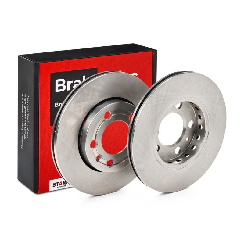 Image of STARK SKBD-0020344 Brake disc Front Axle, Vented, Cast Iron, Uncoated, Untreated, without bolts/screws Cast Iron Brake Disc (82)