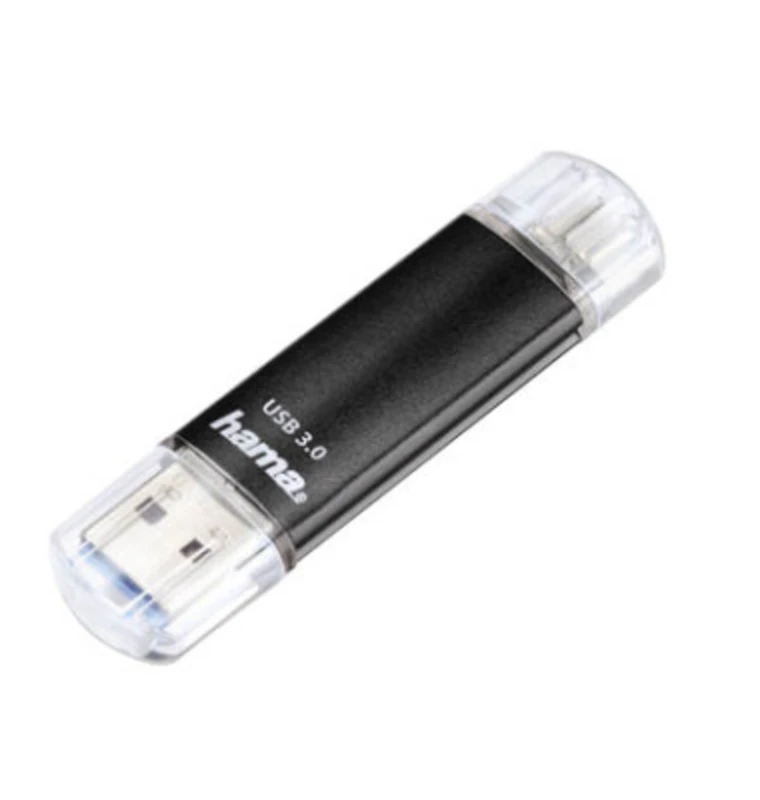 Image of Hama Hama FlashPen Laeta Twin USB smartphone/tablet extra memory Black 32GB USB 3.2 1st Gen (USB 3.0), Micro USB 2.0 123999