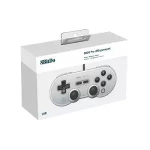 image of 8Bitdo SN30 Pro USB Gamepad - Grey Edition