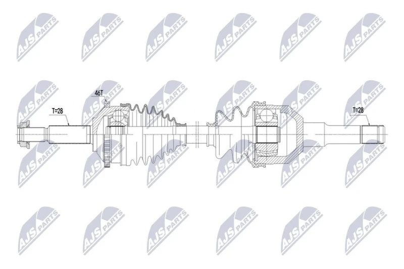 Image of NTY Drive shaft NTY NPW-JG-016