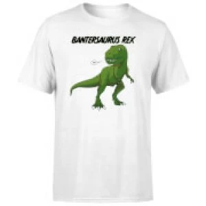 Image of Bantersaurus Rex Mens T-Shirt - White - 3XL