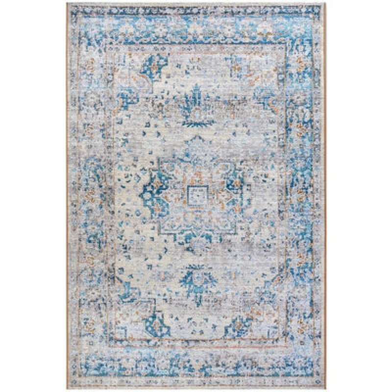 Image of The Rugs Villeroy & Boch 1767 Indoor Outdoor Rug - Flat Woven Durable Polyester In Blue