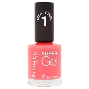 Rimmel Super Gel Nail Polish Cocktail Passion Red