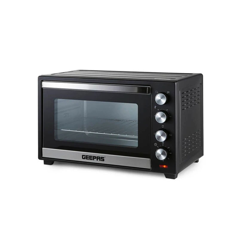 Image of Geepas 48L Mini Oven Toaster Grill Tabletop Compact Portable Baking Cooker 2000W Black unisex