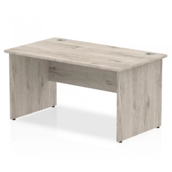 Image of Trexus Rectangular Desk Panel End Leg 1400x800mm Grey Oak Ref I003087