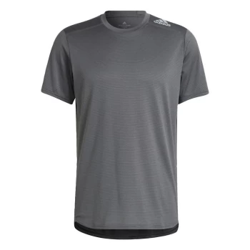 Image of adidas Designed 4 Running T-Shirt Mens - Grey Four Mel-Sld