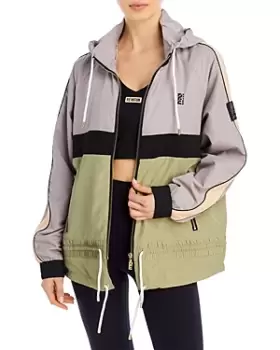 Image of P.e Nation Man Down Hooded Color Block Jacket
