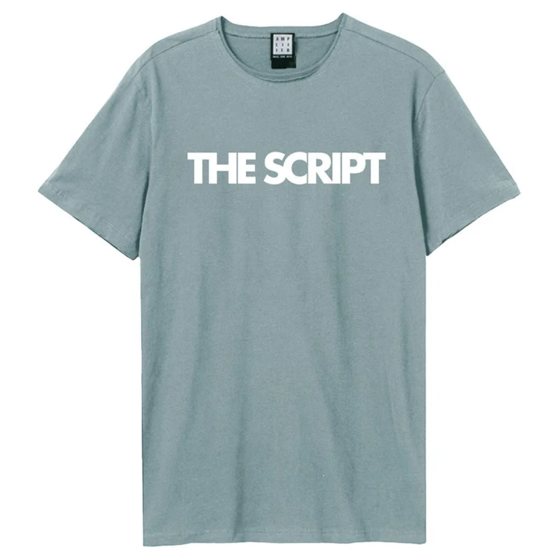 Image of Amplified Amplified Men Satellites The Script T-Shirt in Pale Blue Size: X-Small Pale Blue XS Male 5063652563519