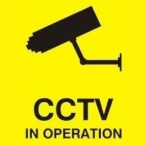 image of Zexum 100mm x 100mm CCTV In Operation Sticker