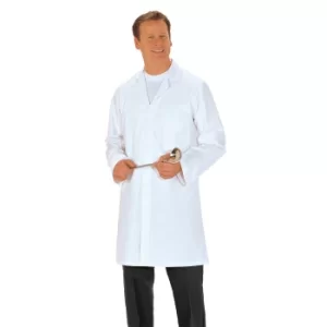 image of Portwest Mens Triple Pocket Food Coat White 2XL