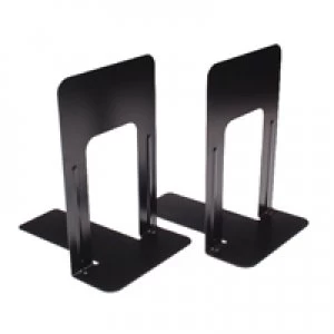 image of Steelmaster Large Deluxe Bookends Black One Pair BLO06914 Pack of 2