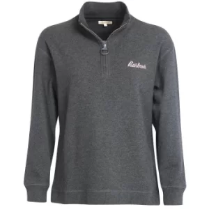 Image of Barbour Womens Josie Half Zip Charcoal Marl Large