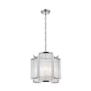 Image of Sergio Pendant Ceiling Light, Chrome, 3x E14