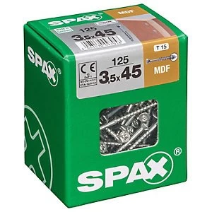 image of Spax TX Countersunk Blue Zinc MDF Screws - 3.5 x 45mm Pack of 125