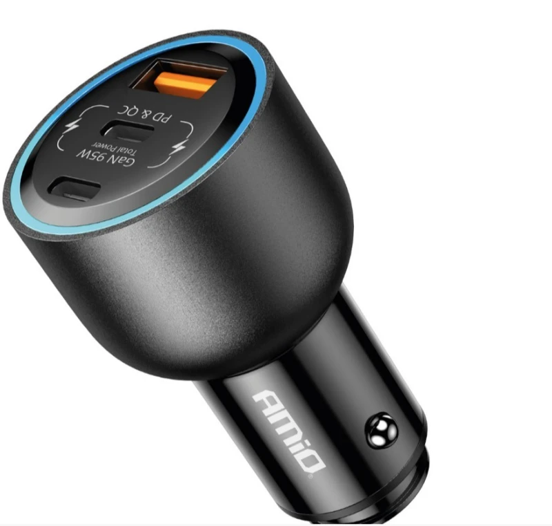 Image of AMiO 04372 Car mobile phone charger Number of inlets/outlets: 3 Car mobile phone charger (100026)
