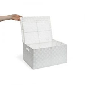Image of ARPAN Storage Basket Nylon White 50 x 38 x 25cm Set of 2