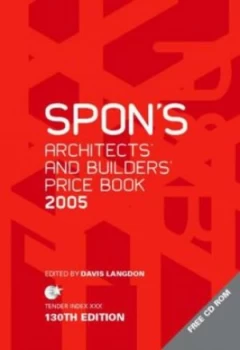 Image of Spons Architects and Builders Price Book 2005 by Davis Langdon Hardback