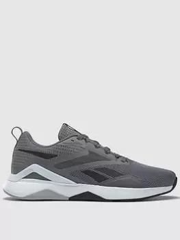 image of Reebok Nanoflex Tr V2, Grey/Black, Size 10, Men