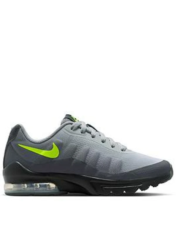 Image of Nike Air Max Invigor Print Big Kids Shoe - Grey Male 5
