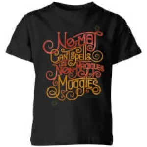 Image of Fantastic Beasts No-Maj Kids T-Shirt - Black - 11-12 Years
