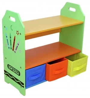 image of Kiddi Style Crayon Shelves and Storage Green