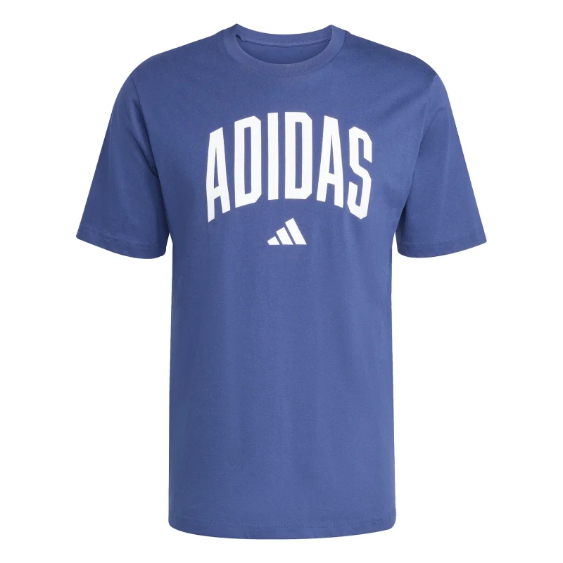 Image of Adidas T-Shirt adidas Collegiate Lineage Graphic Bleu Male 2XL