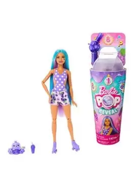 image of Barbie Pop Reveal Fruit Series - Grape Fizz Scented Doll & Surprises