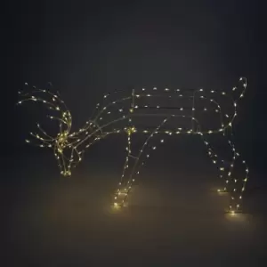 image of Christmas Workshop 250 LED Light Up Grazing Reindeer - Warm White