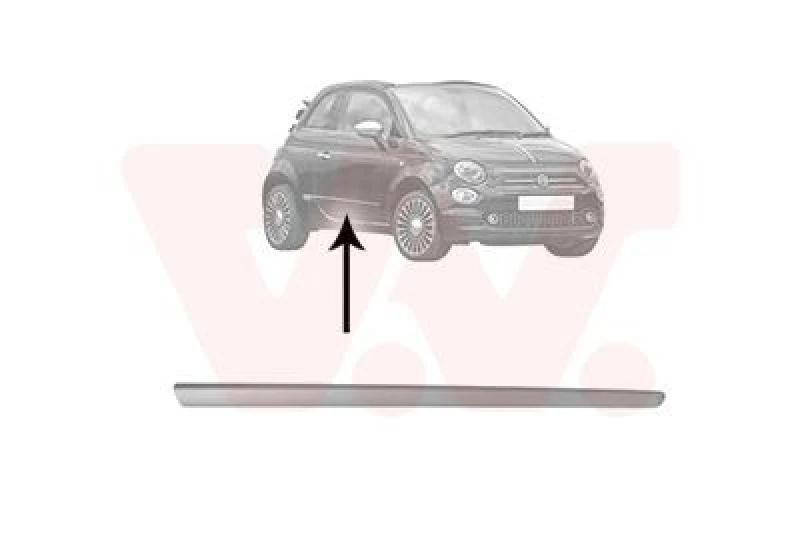 Image of VAN WEZEL Door moulding trim VAN WEZEL 1604428
