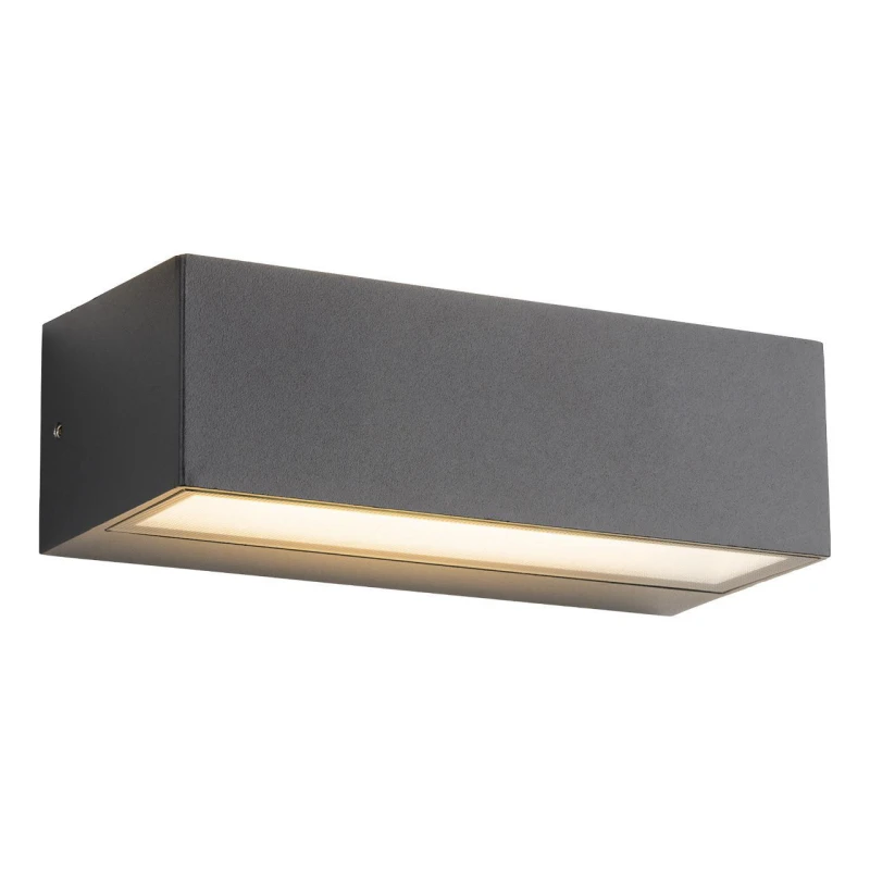 Image of Firstlight LED 2-Light Outdoor Wall Up and Down Light 3000K and 4000K and 5000K Opal in Graphite