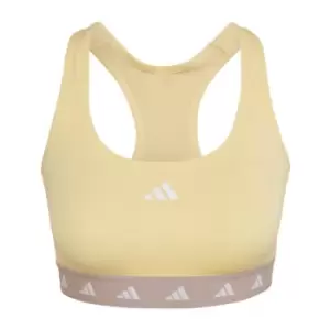 Image of adidas Powerreact Training Medium-Support Techfit Bra Wom - Almost Yellow / Grey