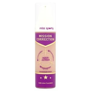 image of Miss Sporty - Mission Correction Foundation Light no.002 Nude