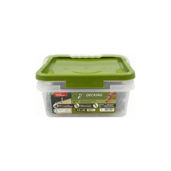 Image of 4.5 x 65mm C2 Green Countersunk Decking Screw Qty 1000 - Timco