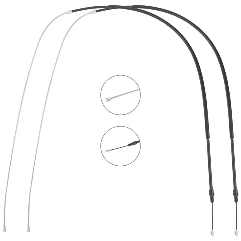 Image of RIDEX 124C1201 Brake Cable Rear, 2020/1080+2020/1080mm Cable,parking brake (124)