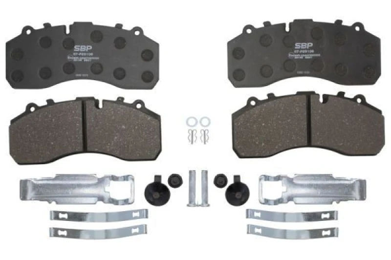 Image of SBP 07-P29108 Brake pad set Rear Axle, not prepared for wear warning indicator Brake Pad Set,disc brake (402)