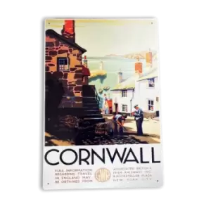 Image of Great Western Railway Cornwall Vintage Metal Sign