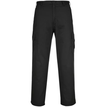 image of Portwest - C701BKR30 - sz Regular 30 Combat Trouser - Black