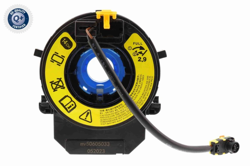 Image of VEMO Clock spring for steering wheel VEMO V53-72-0148