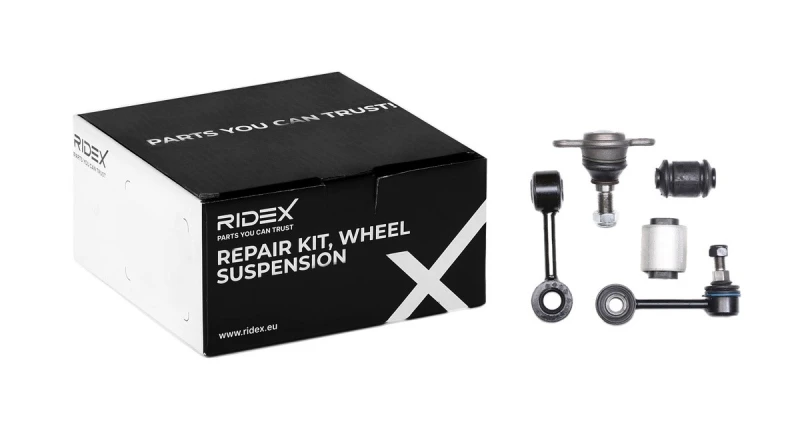 Image of RIDEX 771R0138 Repair Kit, wheel suspension Lower, with coupling rod Repair Kit,wheel suspension (771)