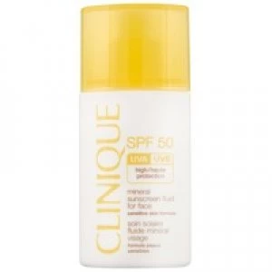 Image of Clinique Sun Protection SPF50 Mineral Sunscreen Fluid for Face 30ml 1 fl.oz.