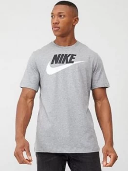 Image of Nike Futura T-Shirt - Grey/Black/White