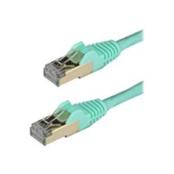 image of StarTech.com 1m Aqua Cat6a Cable STP