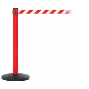 Image of Obex Barriers Safety Belt Barrier Belt Length mm 3400 Red Post