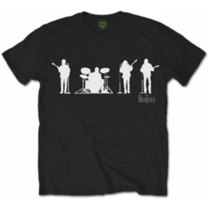 Image of The Beatles Saville Row Line Up (White Silhouettes): Medium
